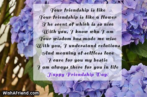 Your friendship is like, Friendship Day Poem