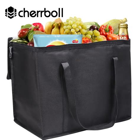 Aliexpress.com : Buy Cherrboll Reusable Grocery Bag Insulated Cooler Bag Grocery Tote Bag Large ...