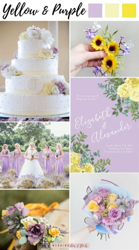 Purple And Yellow Wedding Theme - 4 Best Pastel Yellow Color Schemes ...