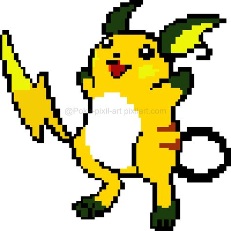 Pixilart - Pixel Raichu by Poke-pixil-art