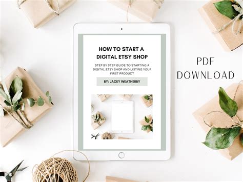 How to Start A Digital Etsy Shop Complete Beginner's Guide to Etsy Digital Downloads Make ...