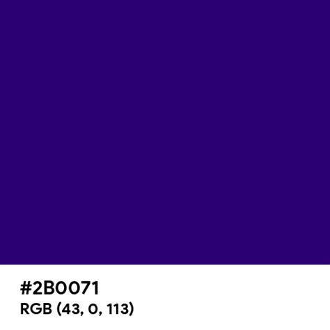 Deep Indigo color hex code is #2B0071