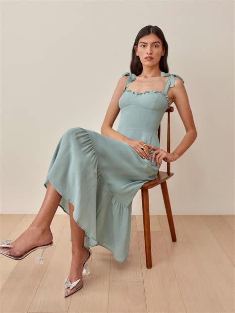 Nikita Dress - Sleeveless Midi Georgette | Reformation