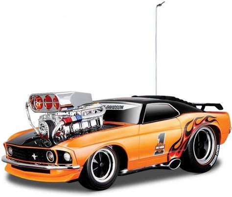 Maisto 1:18 RC 1969 Ford Mustang Boss 302 Muscle Machines Orenge Remote Control Toy Car - 1:18 ...