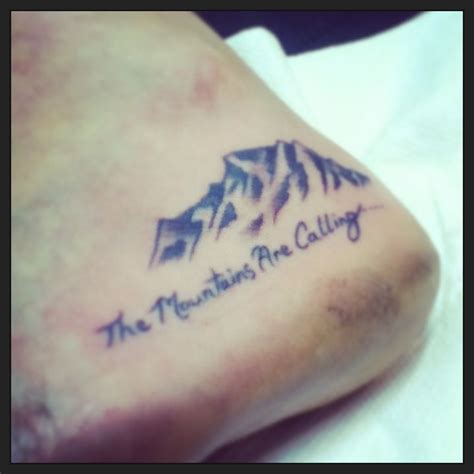 Mountain Range Tattoo | Mountain tattoo i love you and | Hiking tattoo