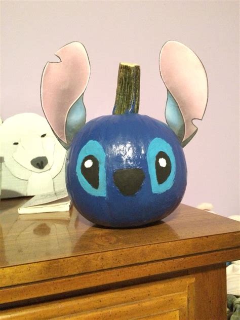 Stitch inspired pumpkin painting. | Disney pumpkin painting, Disney ...