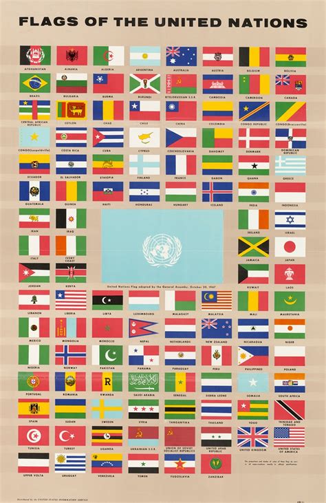 Flags of the United Nations by U.S. Information Agency - Artvee