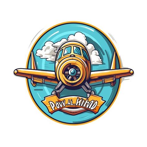 Premium AI Image | Airplane cartoon logo 5