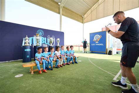 Treble trophies visit City Football Schools in Abu Dhabi and Dubai