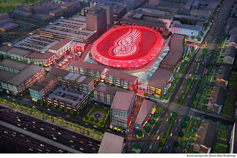 Progress Continues on $627M Detroit Red Wings Arena - Curbed Detroit