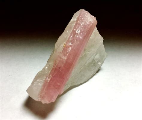 Pink Tourmaline Rough in Quartz 2"x1.5" 340Crts - Gold Crown Jewelry