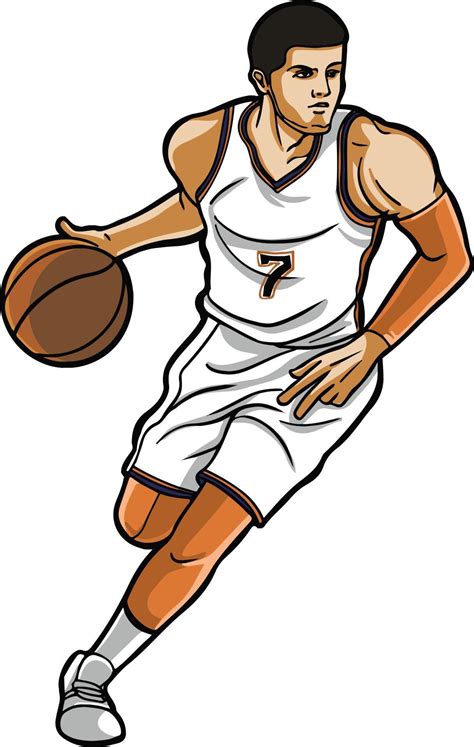 basketball player action illustration clip art collection 20336690 Vector Art at Vecteezy