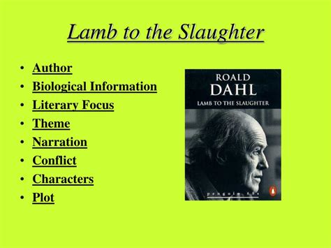 PPT - Lamb to the Slaughter PowerPoint Presentation - ID:215870