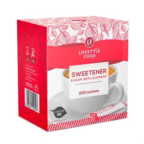 Lifestyle Food Aspartame Free Sweetener Value Pack - 200 Sachets ...