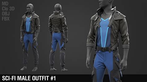 ArtStation - Sci-fi male outfit #1 / Cyberpunk / Future / Fantastic ...