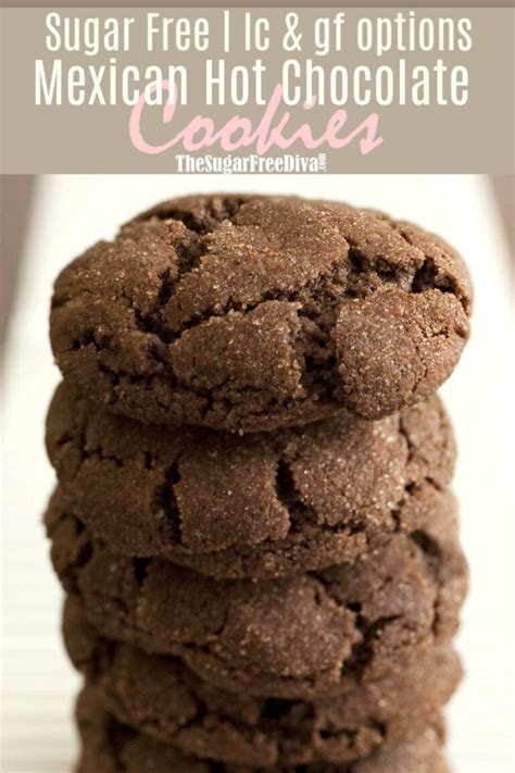 Sugar Free Mexican Hot Chocolate Cookies - THE SUGAR FREE DIVA