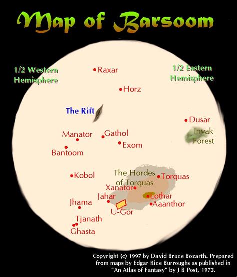 ERBzine 2807: Maps of Barsoom