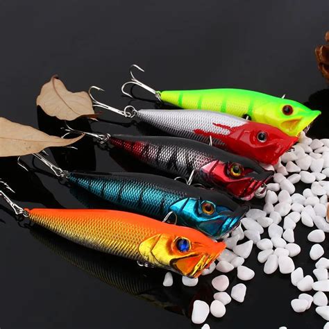 Aliexpress.com : Buy 5Pcs New Hot Fishing Lures Minnow Artificial Crankbaits Treble hook Bass ...