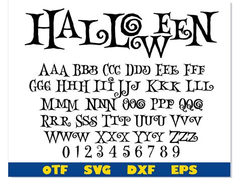 Halloween Font otf, Halloween font svg Cricut, Halloween let | Inspire Uplift