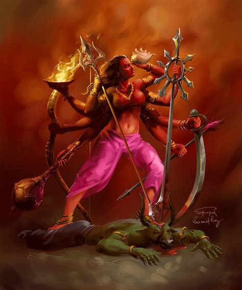 Durga by scorpy-roy on DeviantArt