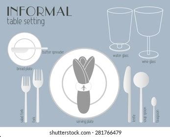 Informal Table Setting Photos and Images & Pictures | Shutterstock