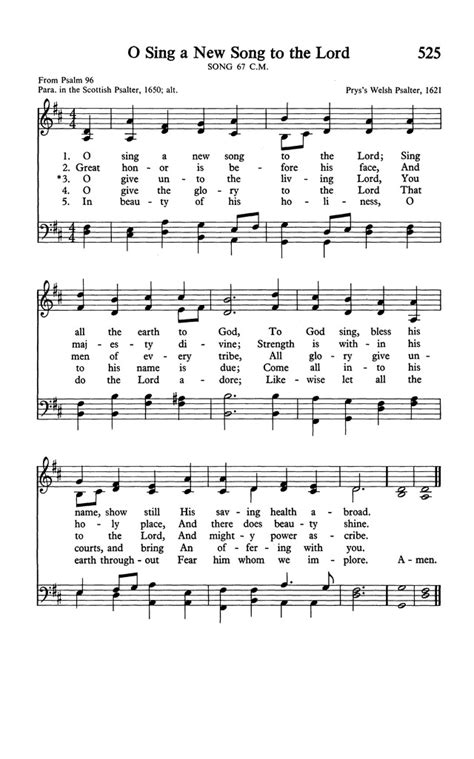 The Worshipbook: Services and Hymns 525. O sing a new song to the Lord | Hymnary.org