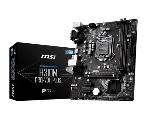 Specification H310M PRO-VDH PLUS | MSI Global - The Leading Brand in ...