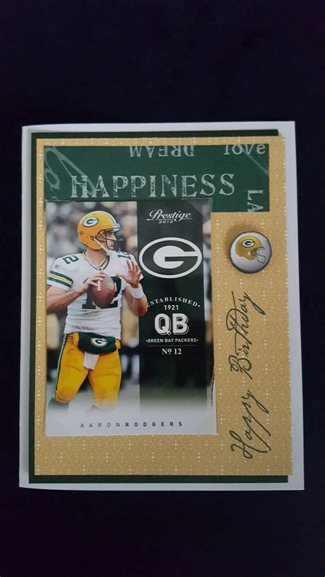 Green Bay Packers Aaron Rodgers Birthday Card With a | Etsy