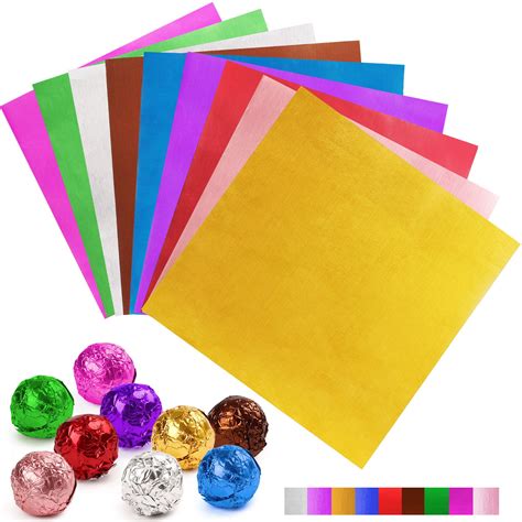 900PCS Candy Wrappers for Sweets and Chocolates, 4x4 inch Square Candy ...