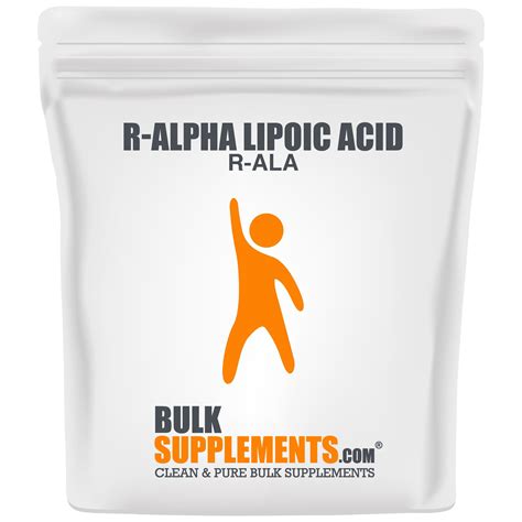 BulkSupplements.com R-Alpha Lipoic Acid Powder (R-ALA) - ALA Supplement - Nerve Support Formula ...