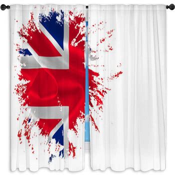 British flag Window Curtains & Drapes | Block Out | Custom Sizes