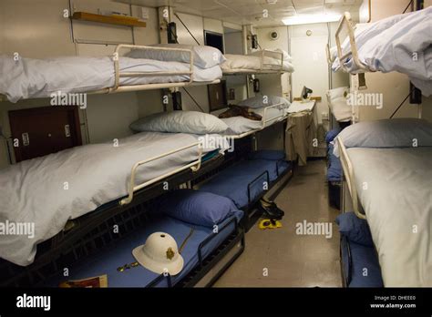 Crew sleeping quarters on The Royal Yacht Britannia, Edinburgh Stock Photo: 62398952 - Alamy