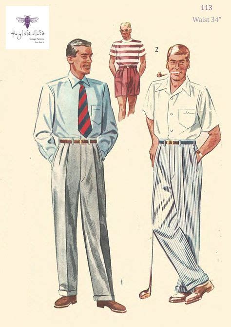 Pin on Men's 1940's Sewing Patterns