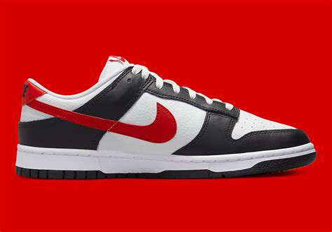 Nike Dunk Low Black White Red FB3354-001 | SneakerNews.com