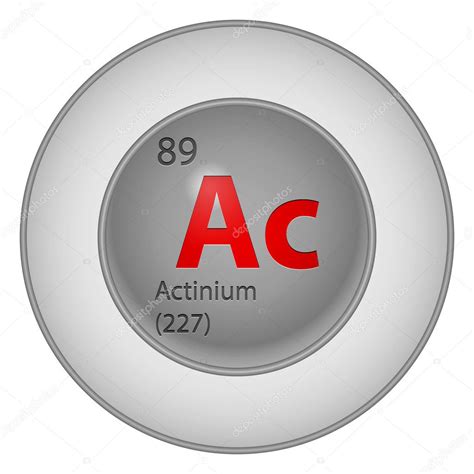 Actinium element — Stock Vector © marincas_andrei #41599243