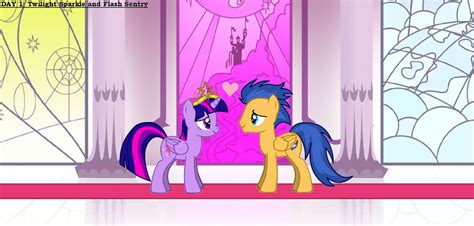 Day 1 - Twilight Sparkle and Flash Sentry by GuardianSoulMLP on DeviantArt