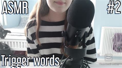 #ASMR | Trigger words part 2 - YouTube