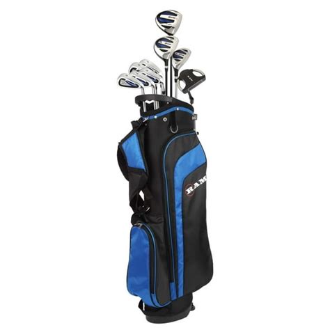 Ram Golf EZ3 Tall Mens +1" Golf Clubs Set with Stand Bag - Graphite/Steel Shafts - Walmart.com ...