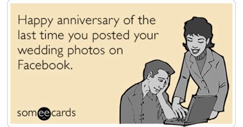 Happy Anniversary Wedding Facebook Funny Ecard | Anniversary Ecard