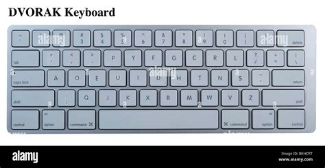 Photo illustration showing the layout of a Dvorak or American Simplified Keyboard Stock Photo ...