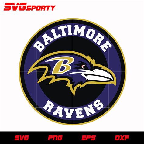 Baltimore Ravens Circle Logo svg, nfl svg, eps, dxf, png, digital file – SVG Sporty