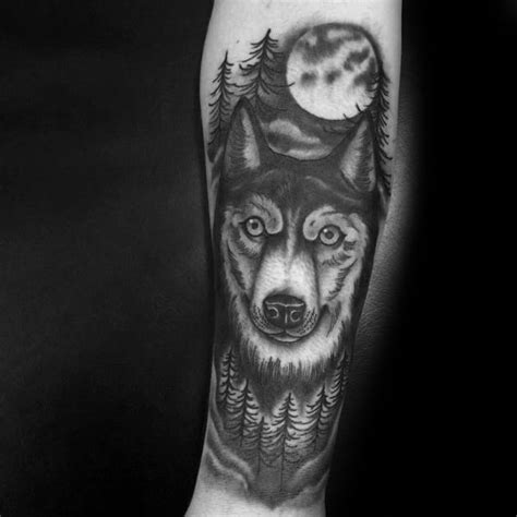 80 Siberian Husky Tattoo Designs For Men - Dog Ink Ideas