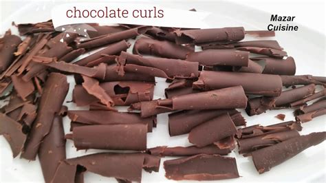 How To Make Chocolate Curls For Cake Decoration , Cake Toppers Recipe ...