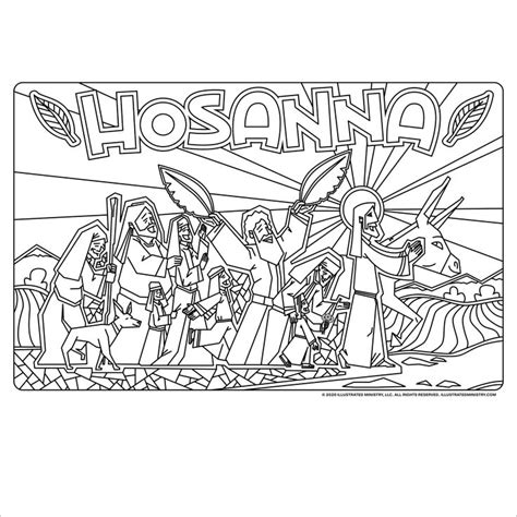 Hosanna Coloring Page & Poster | Easter coloring pages, Free easter ...