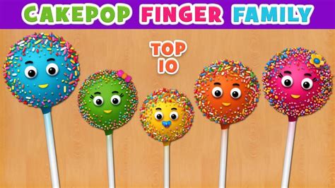 Cake Pop Finger Family Song | Top 10 Finger Family Songs | Family songs, Finger family ...