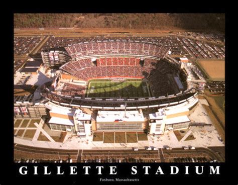 Gillette Stadium "From Above" New England Patriots Gameday Aerial ...