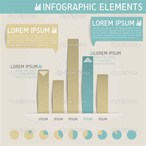 Column graph template. Stock Vector Image by ©david_dark0 #50344129