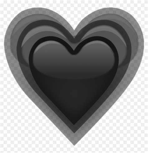 Transparent Grey Heart Png - Grey Heart Emoji Png, Png Download ...