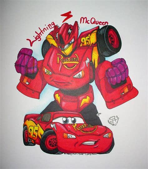 Lightning McQueen TF style by TaiOMega on DeviantArt