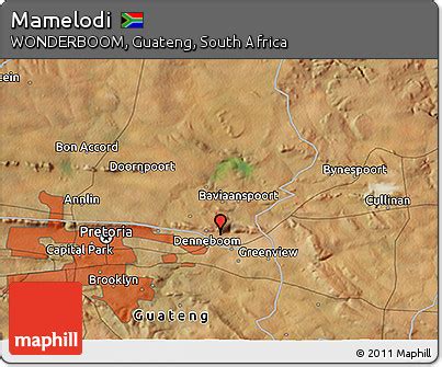 Free Satellite 3D Map of Mamelodi